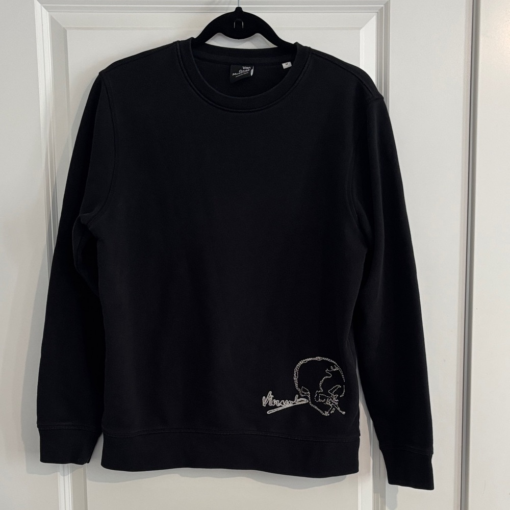 Van Gogh Black Crew Neck Sweatshirt